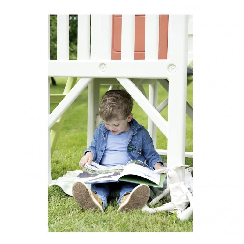 Къща за игра Smoby с пързалка, 98x110x127cm